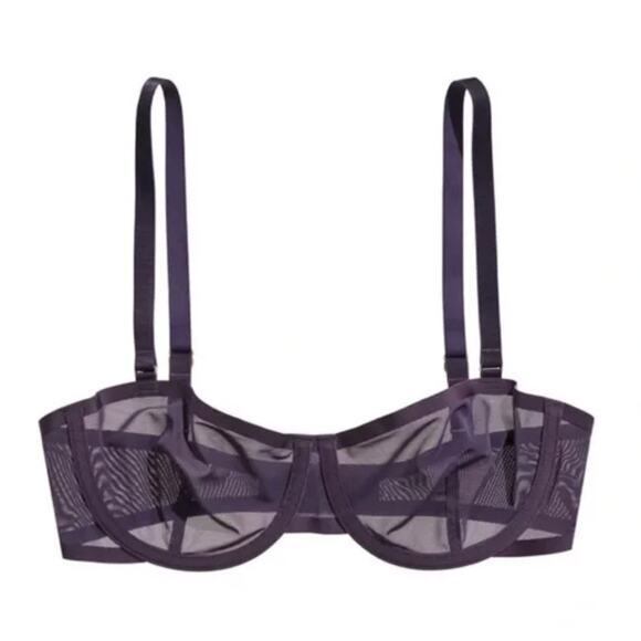 Cuup The Balconette Mesh Bra in Dusk 40F - Picture 1 of 8